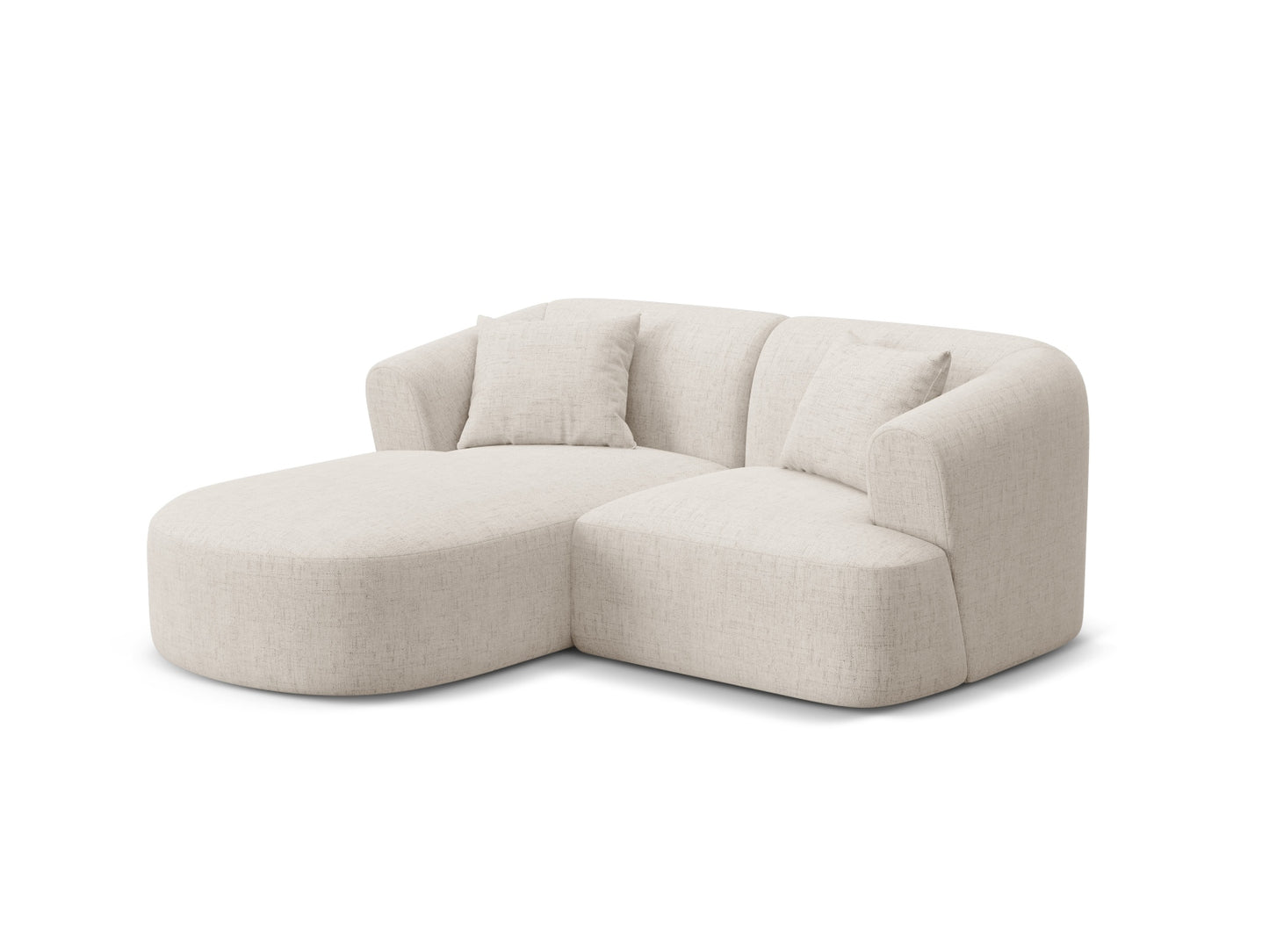 Campi Modular Corner Sofa (3 Seats, 180x156x70) - Structured Fabric - Gallery image 2