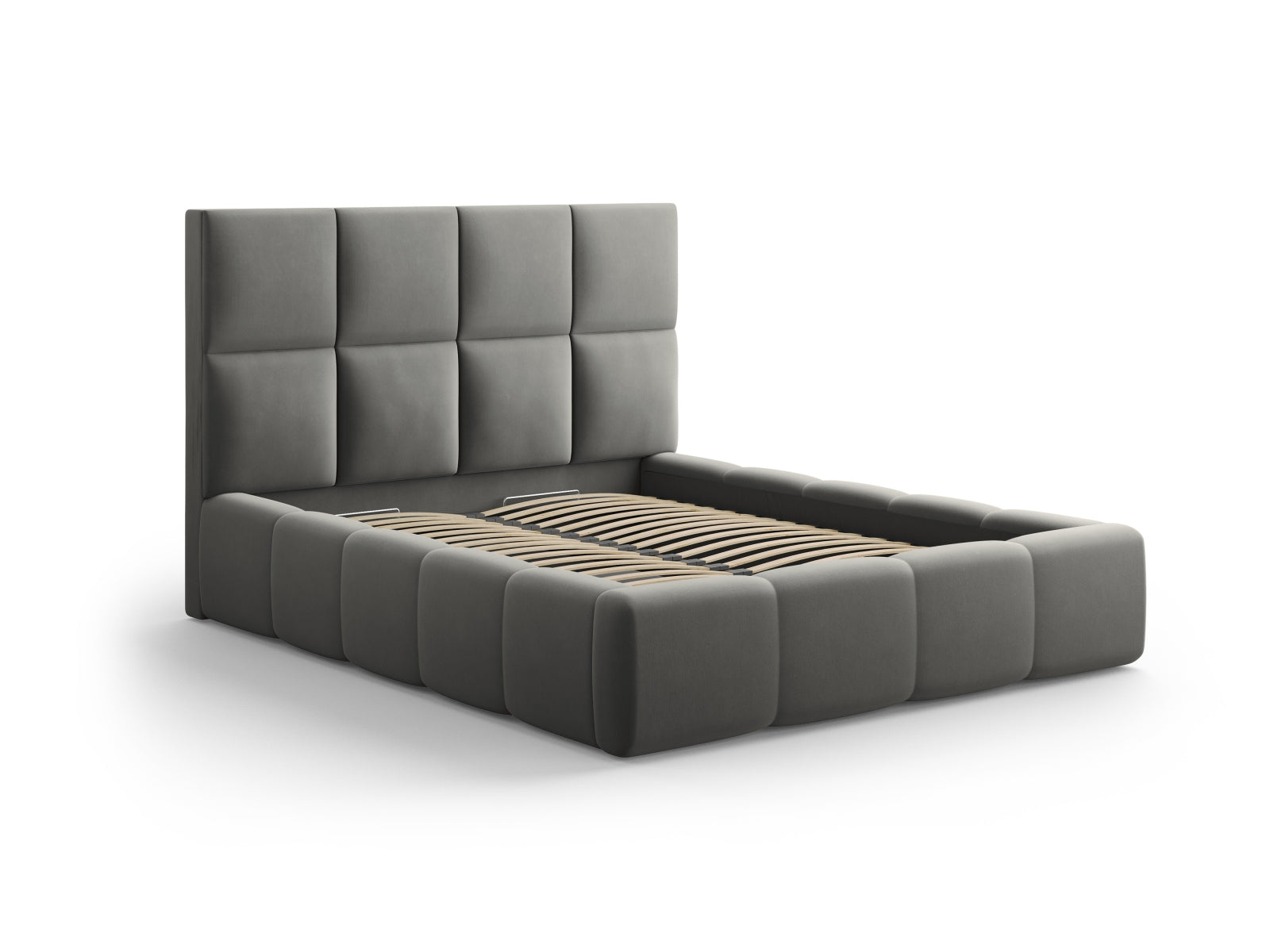 Livigno Storage Bed with Headboard - Bluvel Velvet - Gallery image 5
