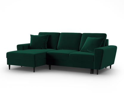 Kyoto Corner Sofa With Bed Function And Box (4 Seats, 241x145x88) - Left/Right - Riviera Velvet - Gallery image 3