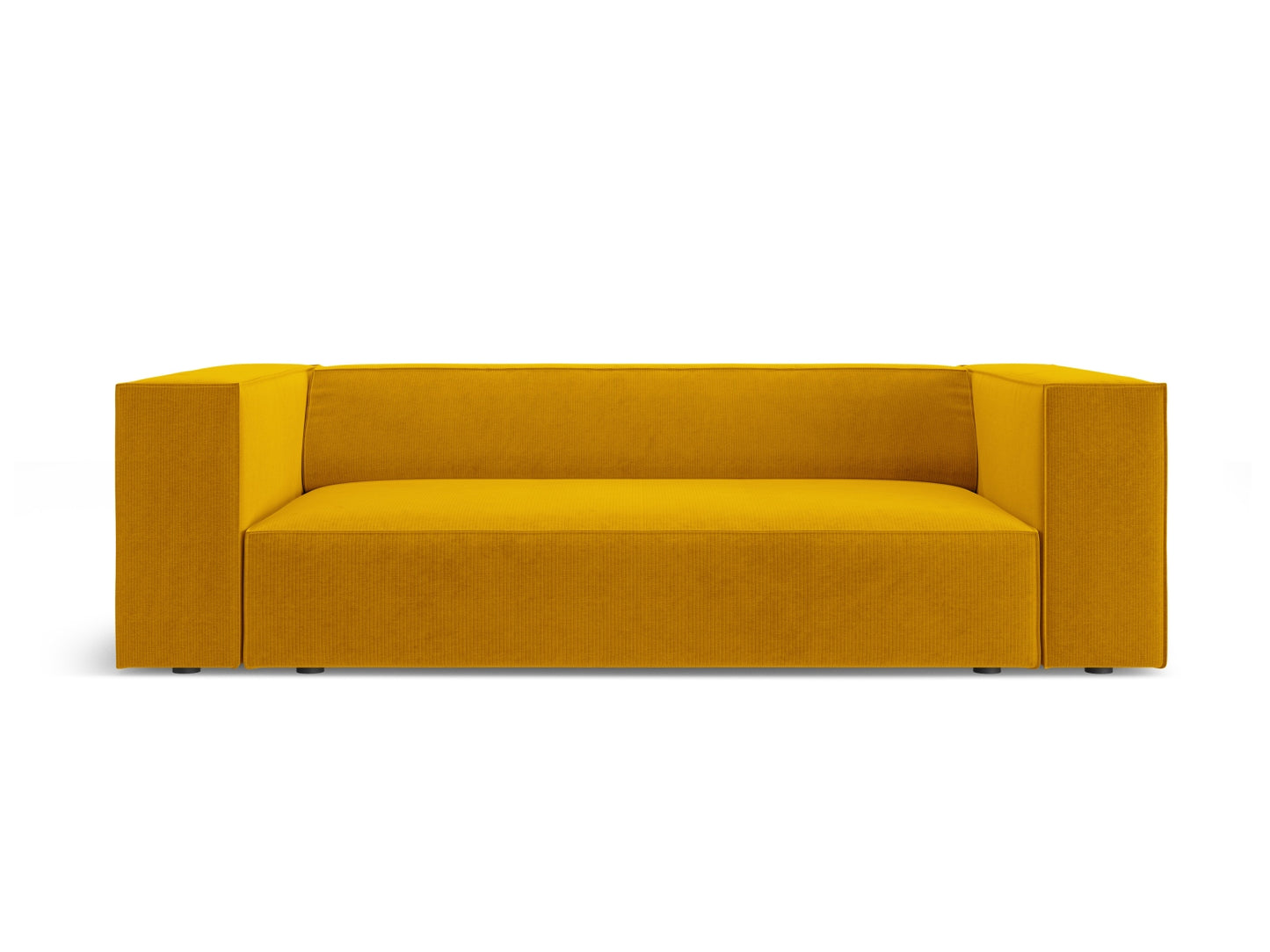 Arendal Sofa (2 Seaters) - Chenille with corduroy effect - Mustard