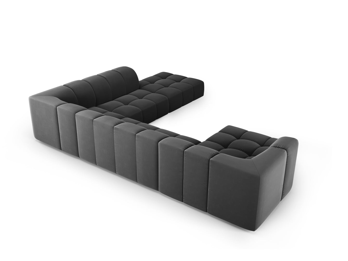 Moritz Panoramic Corner Sofa - Left/Right (7 Seats, 329x276x70) - Bluvel Velvet - Gallery image 8