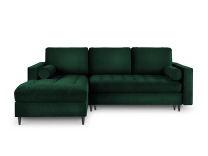 Aspen Corner Sofa with Bed Function and Box (5 Seaters) - Velvet - Velvet - Gallery image 2