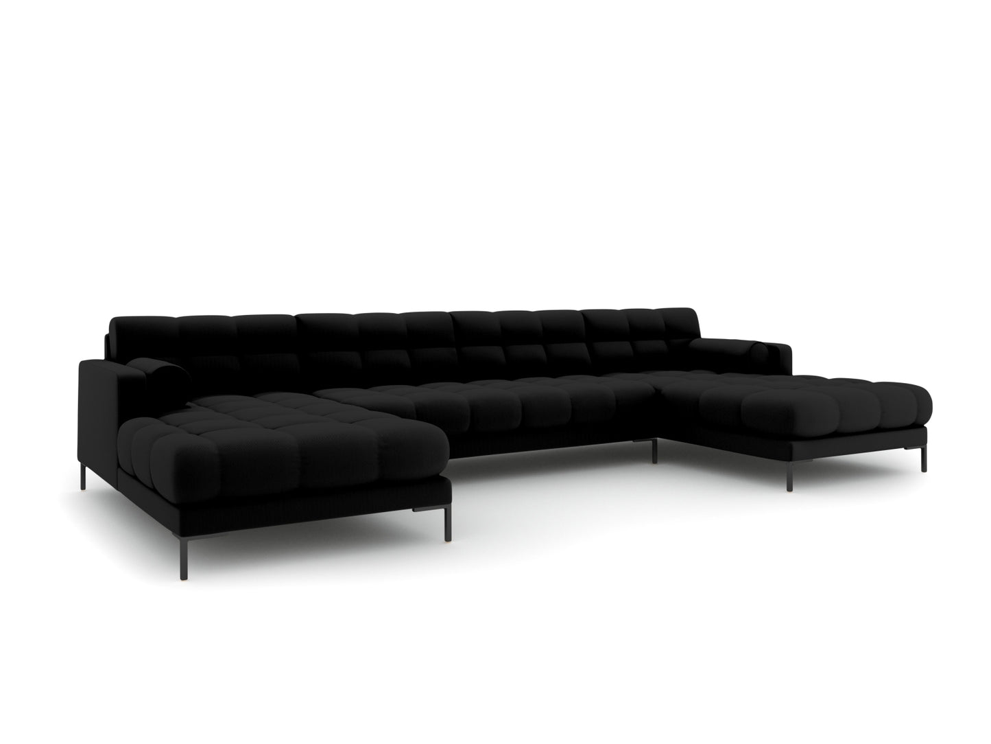 Bali Panoramic Sofa (7 Seats, 383x185x75) - Structured Fabric - Gallery image 3