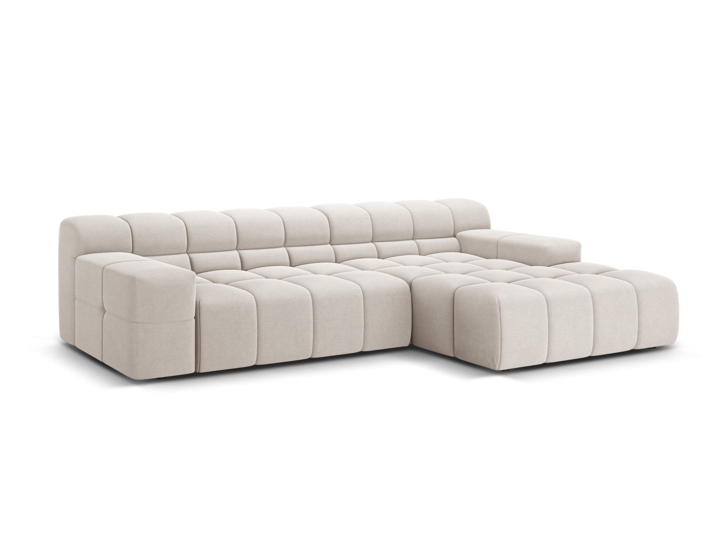 Hawaii Corner Sofa (3 Seats, 270x160x75) - Moly Structured Fabric - Gallery image 8
