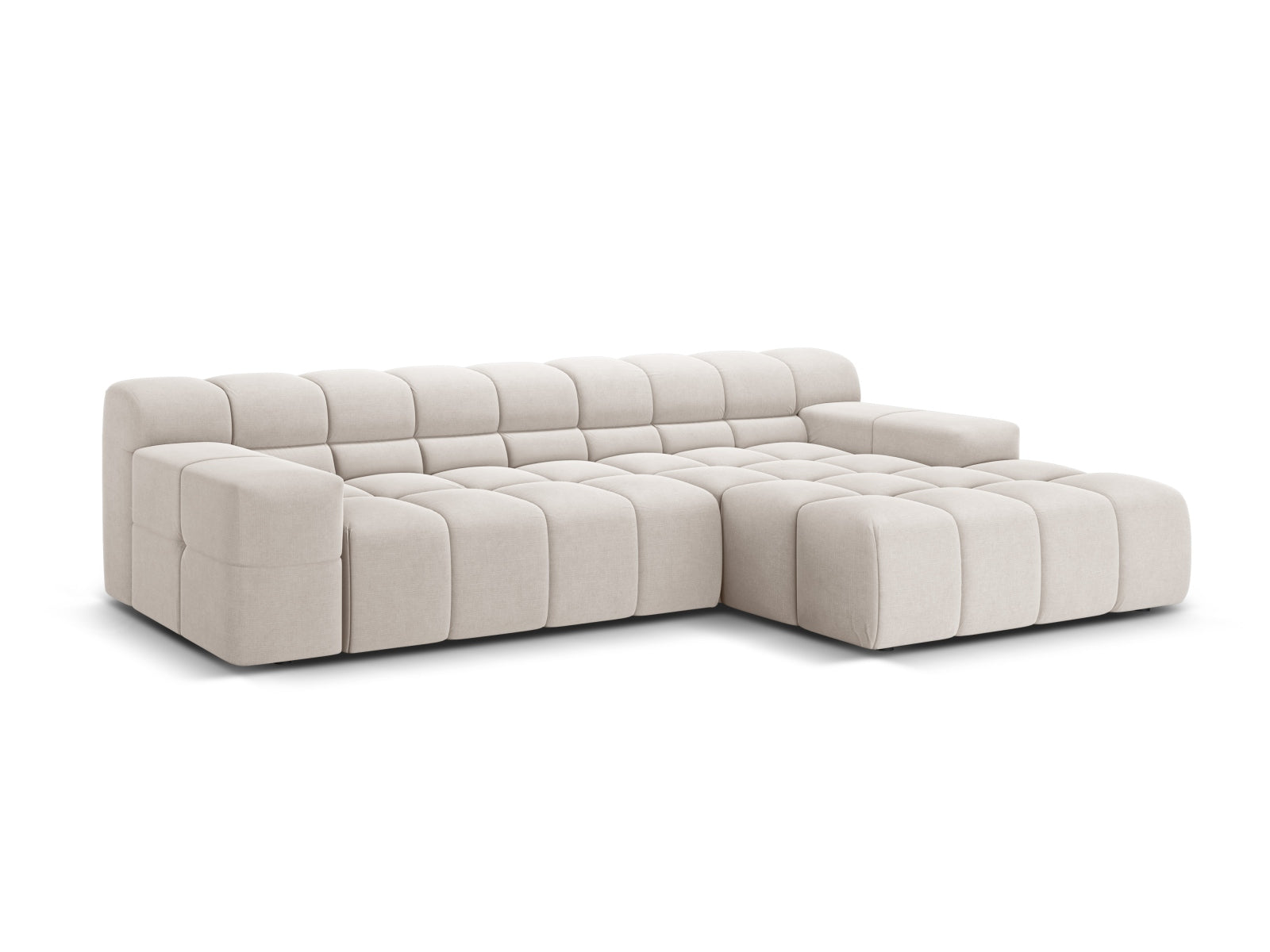 Hawaii Corner Sofa (3 Seats, 270x160x75) - Moly Structured Fabric - Gallery image 8