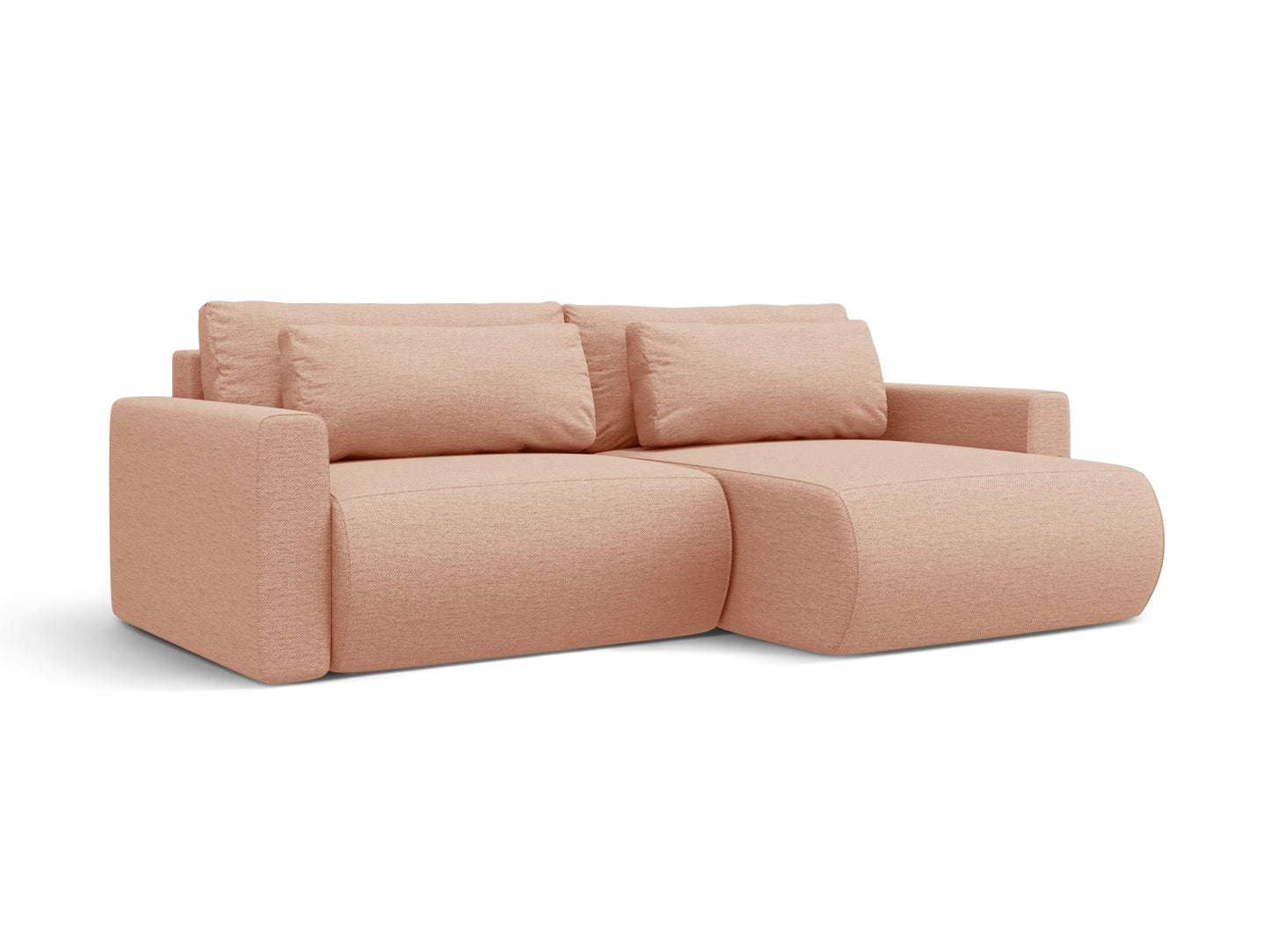 Belfast Corner Sofa With Bed Function And Box (3 Seats, 240x149x84) - Structured Fabric - Gallery image 7