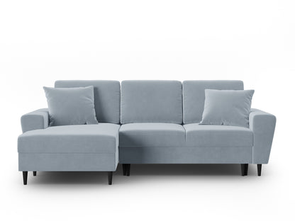 Kyoto Corner Sofa With Bed Function And Box (4 Seats, 241x145x88) - Left/Right - Riviera Velvet