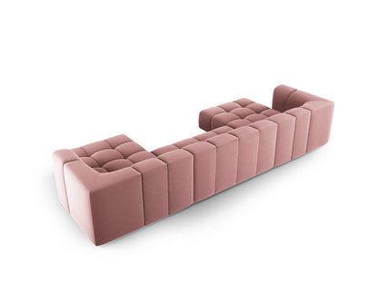 Moritz Modular Sofa (5 Seats, 346x160x70) - Bluvel Velvet - Gallery image 7