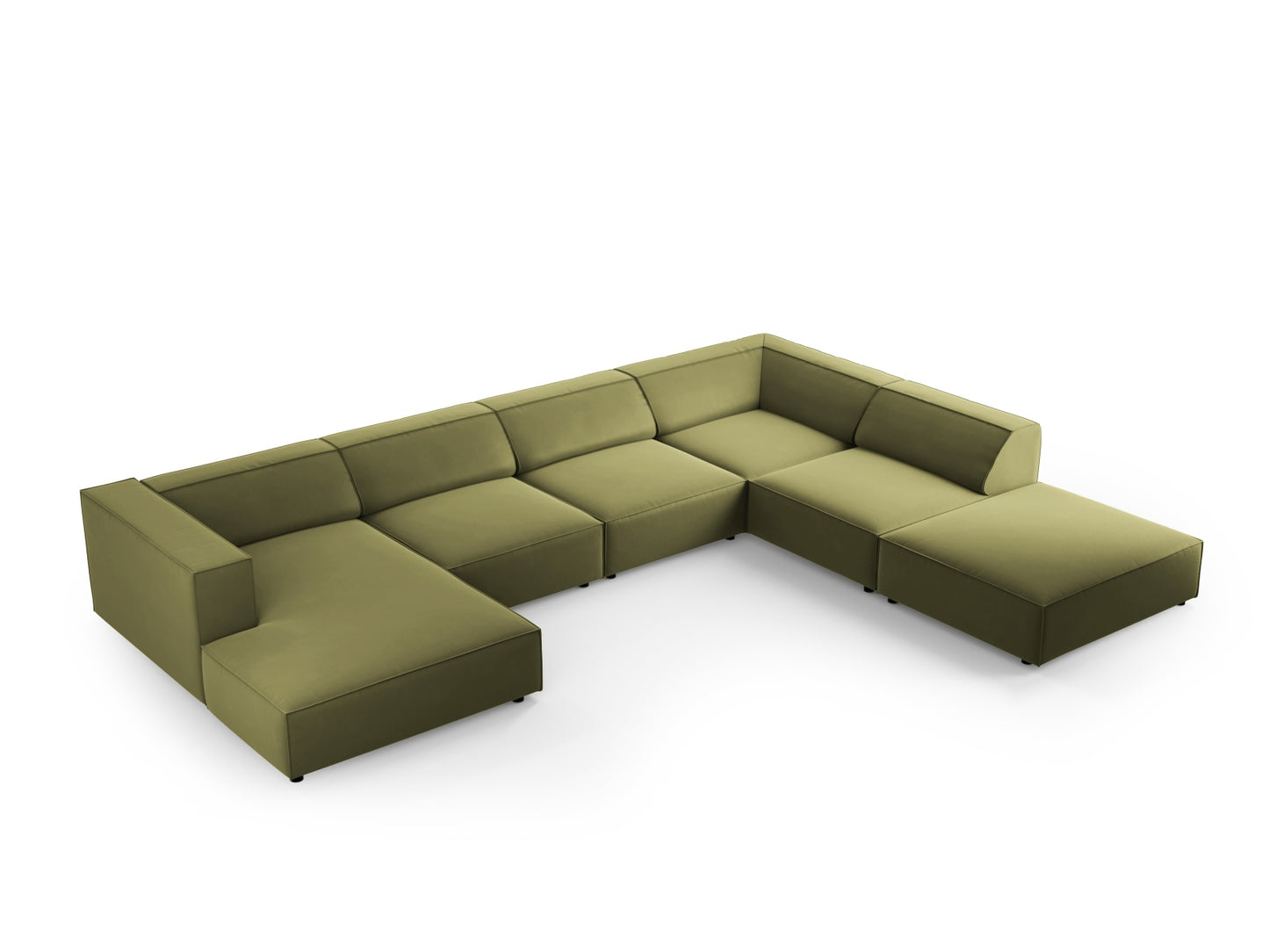 Arendal Panoramic Corner Sofa (7 Seaters) - Velvet - Gallery image 4