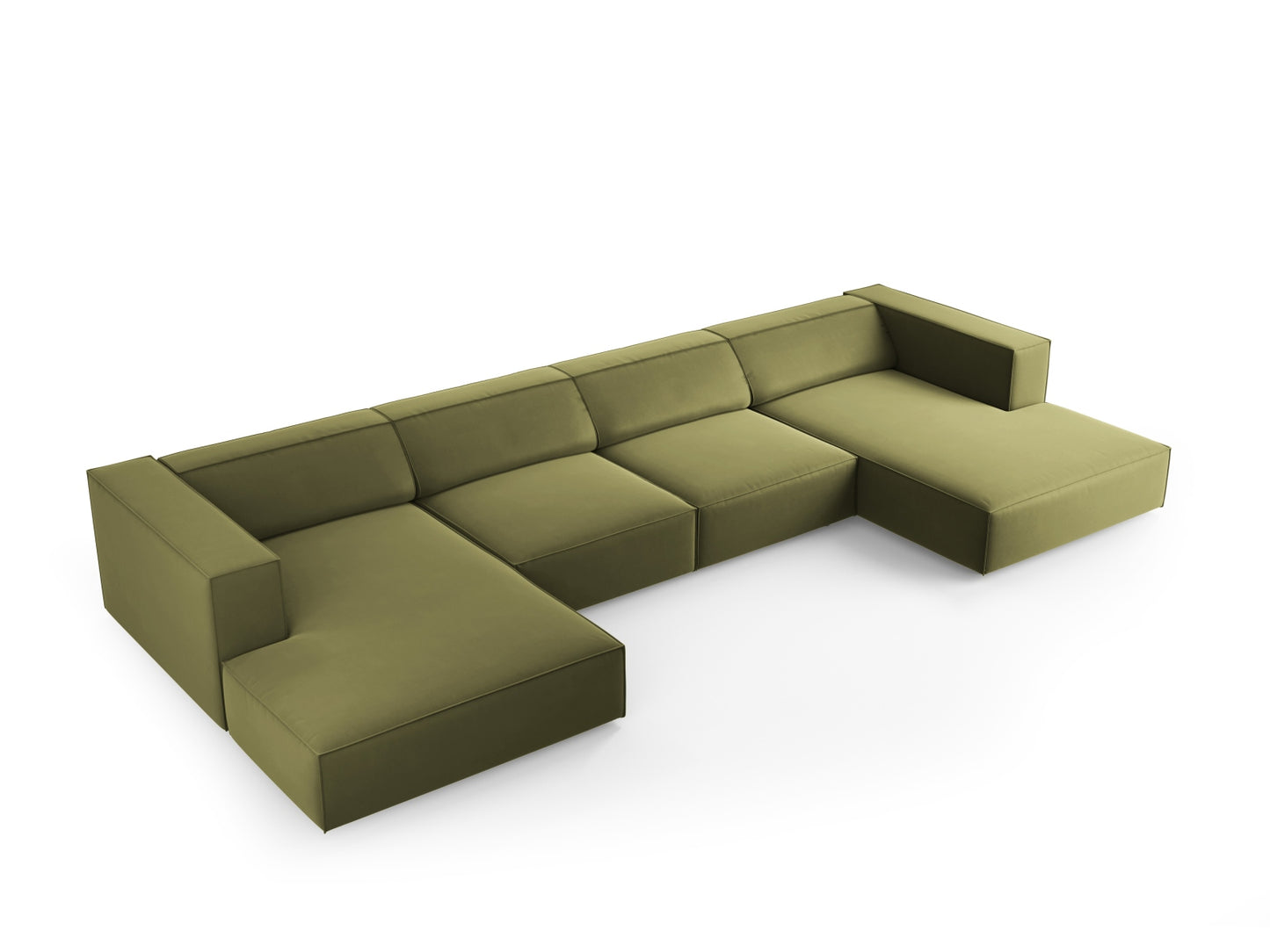 Arendal Panoramic Sofa (6 Seaters) - Velvet - Gallery image 7