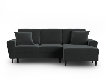 Kyoto Corner Sofa With Bed Function And Box (4 Seats, 241x145x88) - Left/Right - Riviera Velvet