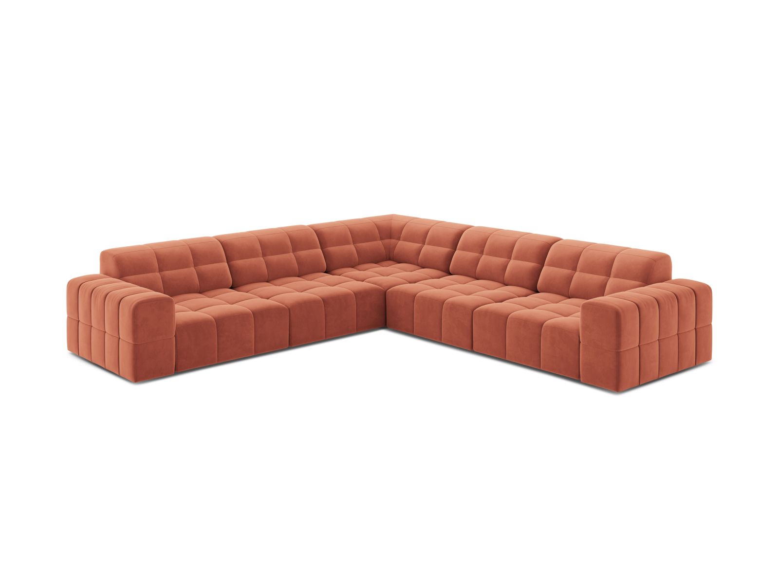 Chicago Symmetrical Corner Sofa (4 Seats, 285x285x78) - Venus Velvet - Gallery image 5