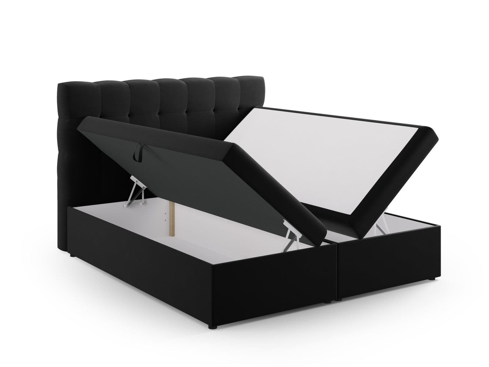 Bali Boxspring Bed Set (140x210x125) - Velvet - Velvet - Gallery image 6