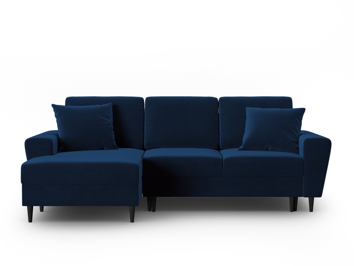 Kyoto Corner Sofa With Bed Function And Box (4 Seats, 241x145x88) - Left/Right - Riviera Velvet
