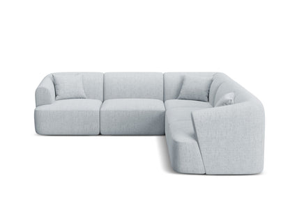 Campi Modular Symmetrical Corner Sofa (6 Seats, 255x255x70) - Structured Fabric - Gallery image 5