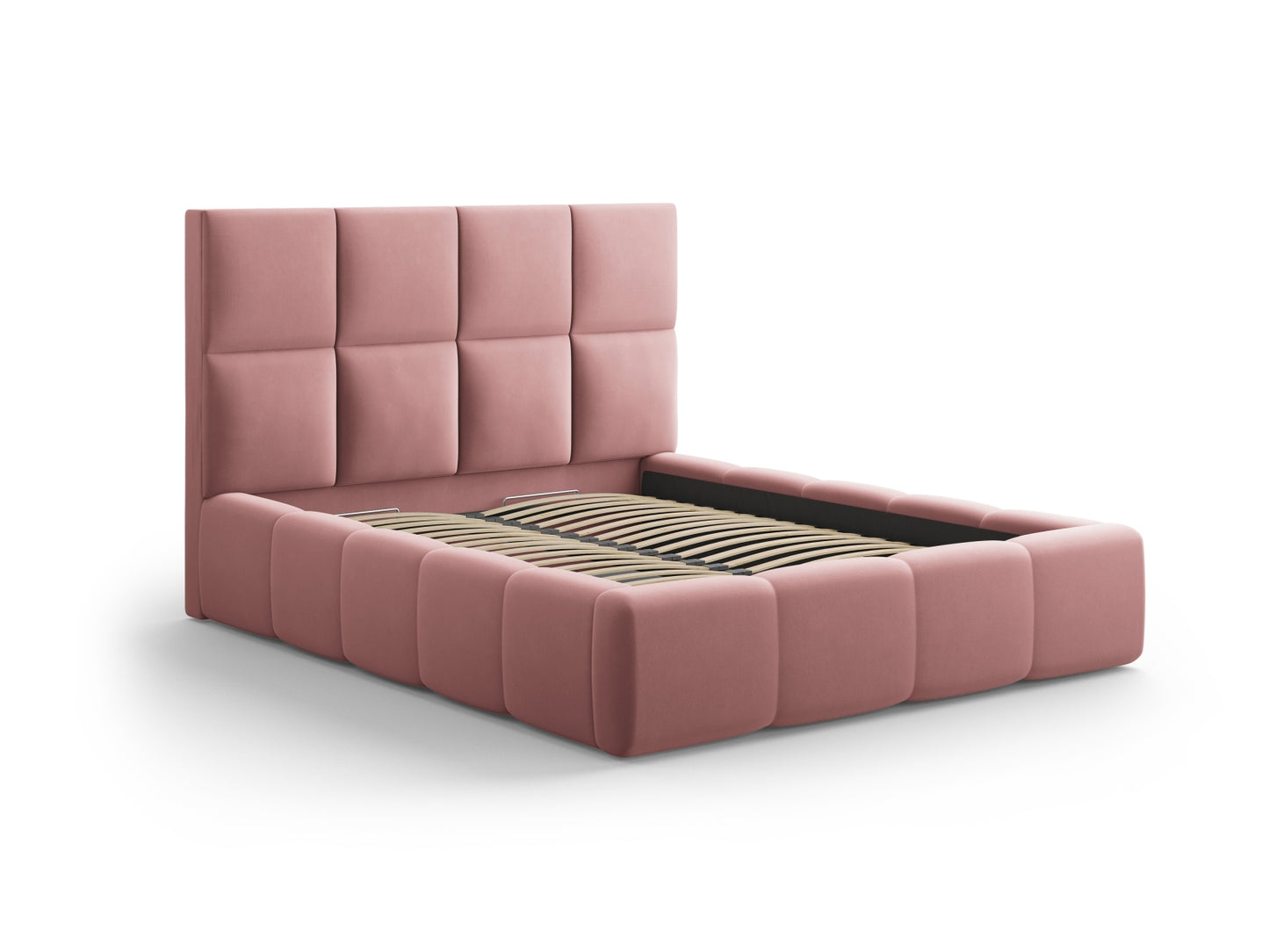 Livigno Storage Bed with Headboard - Bluvel Velvet - Gallery image 6