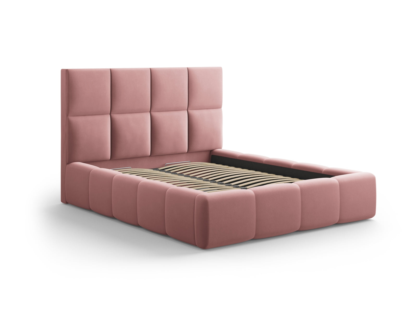 Livigno Storage Bed with Headboard - Bluvel Velvet - Gallery image 6