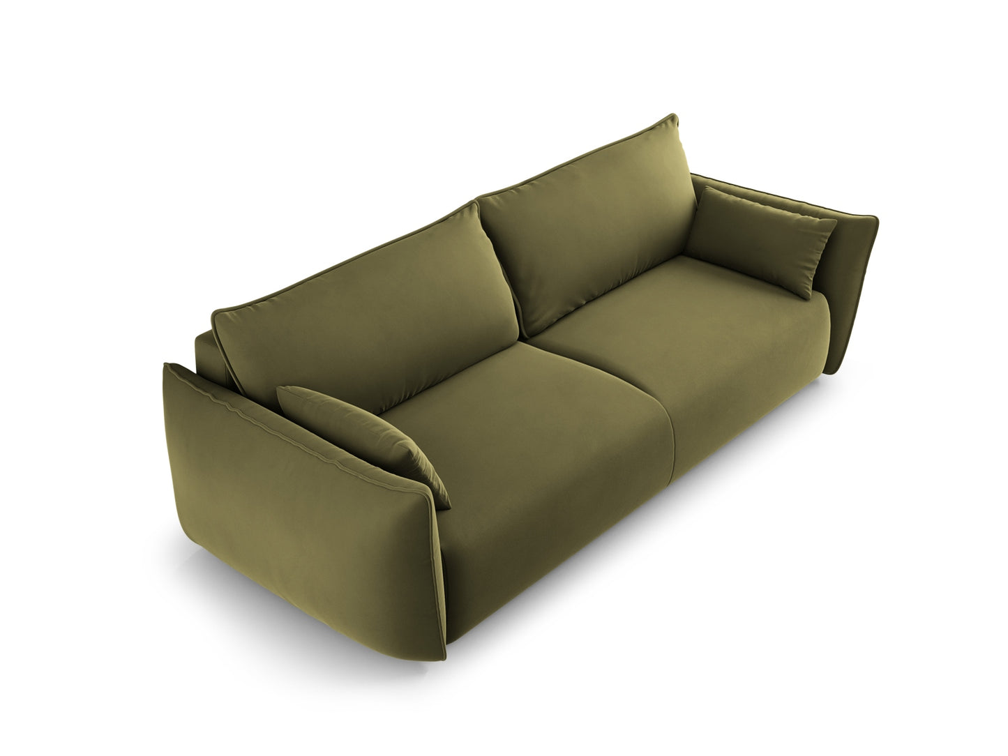 Matera 3-Seater Sofa With Bed Function And Box (3 Seats, 240x108x86) - Salvador Velvet - Gallery image 4