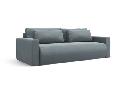 Belfast Sofa With Bed Function And Box (3 Seats, 238x105x84) - Velvet - Gallery image 4