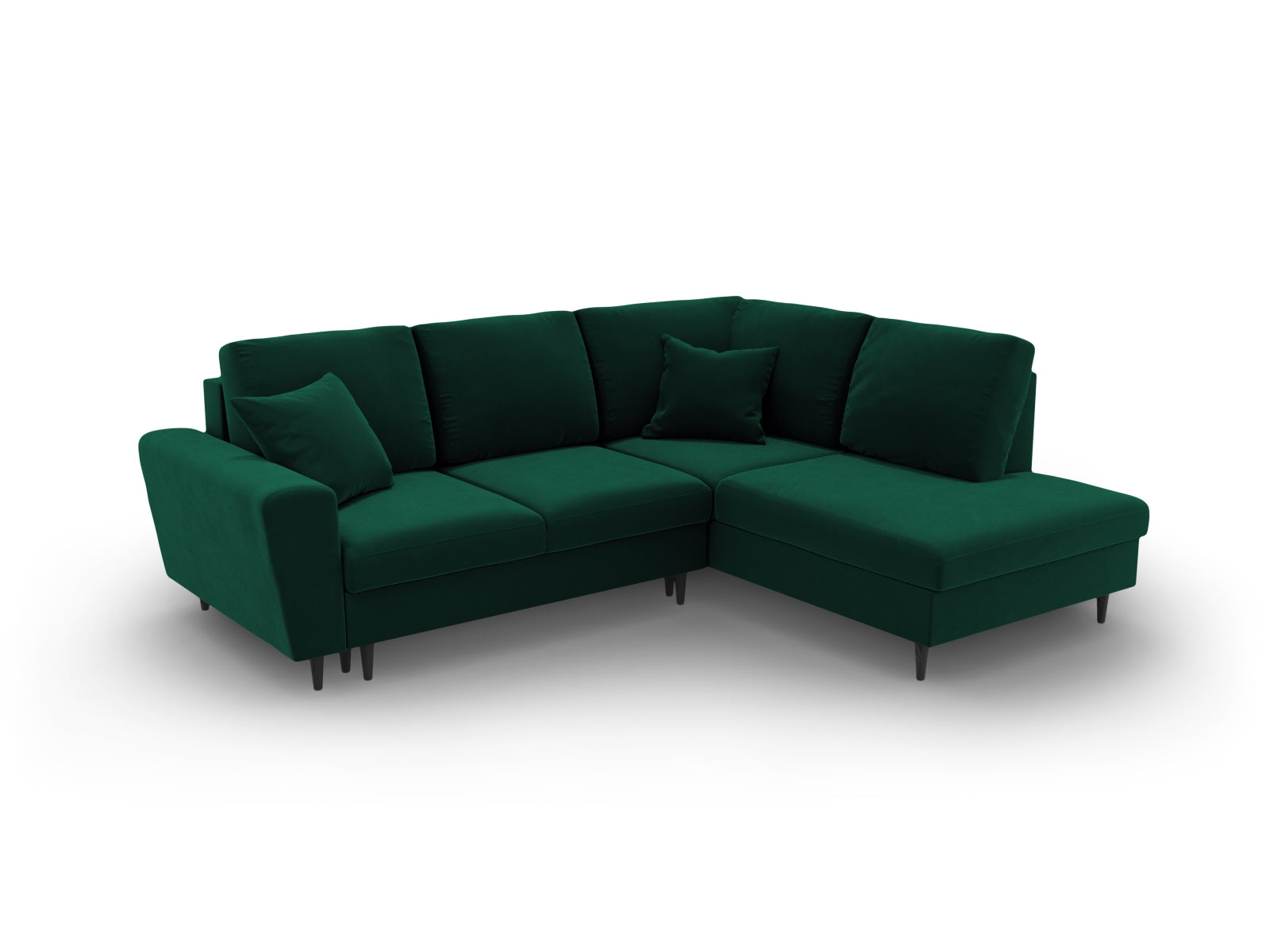 Kyoto Corner Sofa With Bed Function And Box (5 Seats, 243x194x88) - Left/Right - Riviera Velvet - Gallery image 4