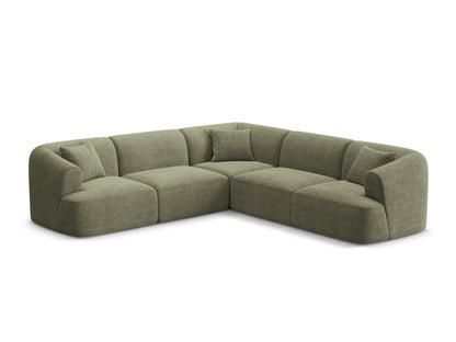Campi Modular Symmetrical Corner Sofa (6 Seats, 255x255x70) - Corduroy - Gallery image 4