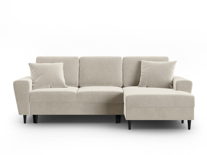 Kyoto Corner Sofa With Bed Function And Box (4 Seats, 241x145x88) - Left/Right - Riviera Velvet