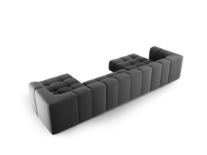 Moritz Modular Sofa (5 Seats, 346x160x70) - Bluvel Velvet - Gallery image 4