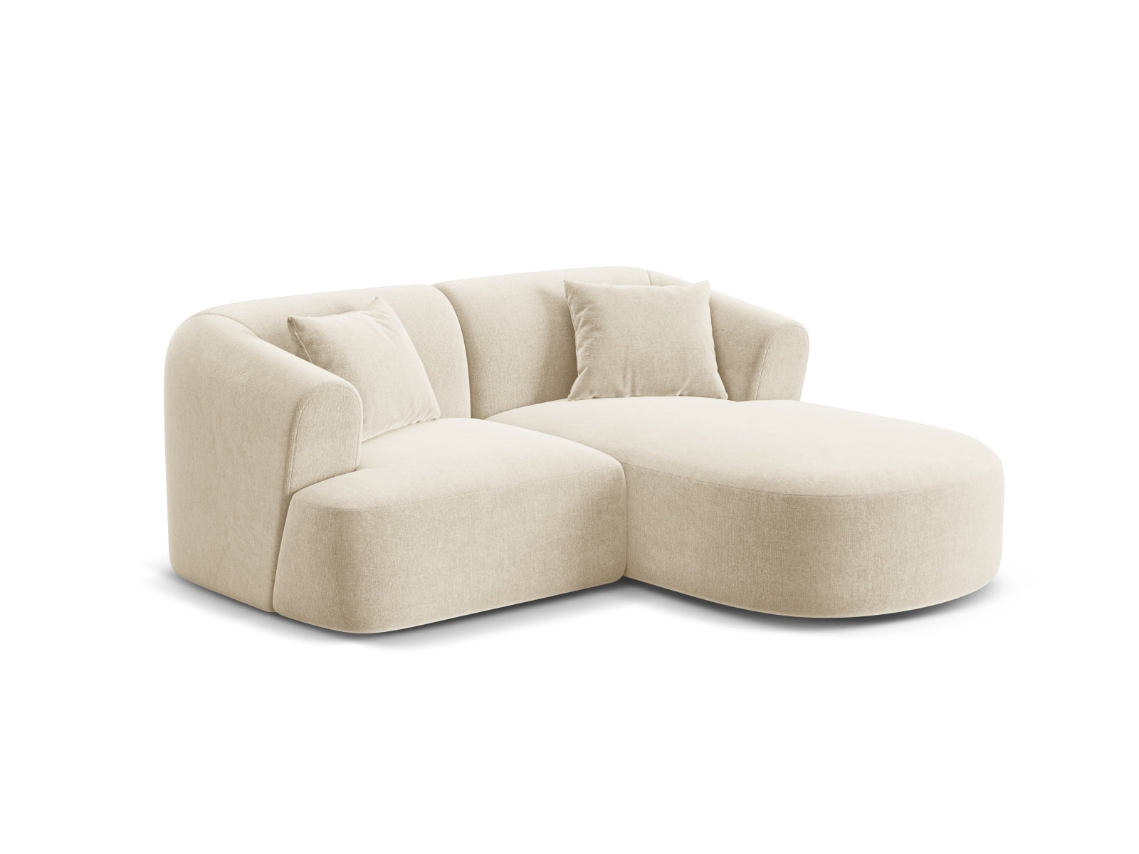 Campi Modular Corner Sofa (3 Seats, 180x156x70) - Velvet - Gallery image 1