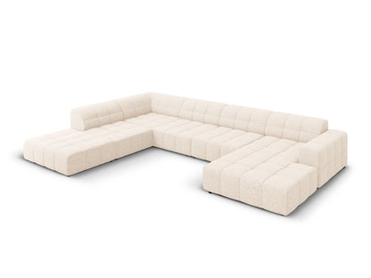Chicago Panoramic Corner Sofa (7 Seats, 375x263x78) - Haga Chenille - Gallery image 7