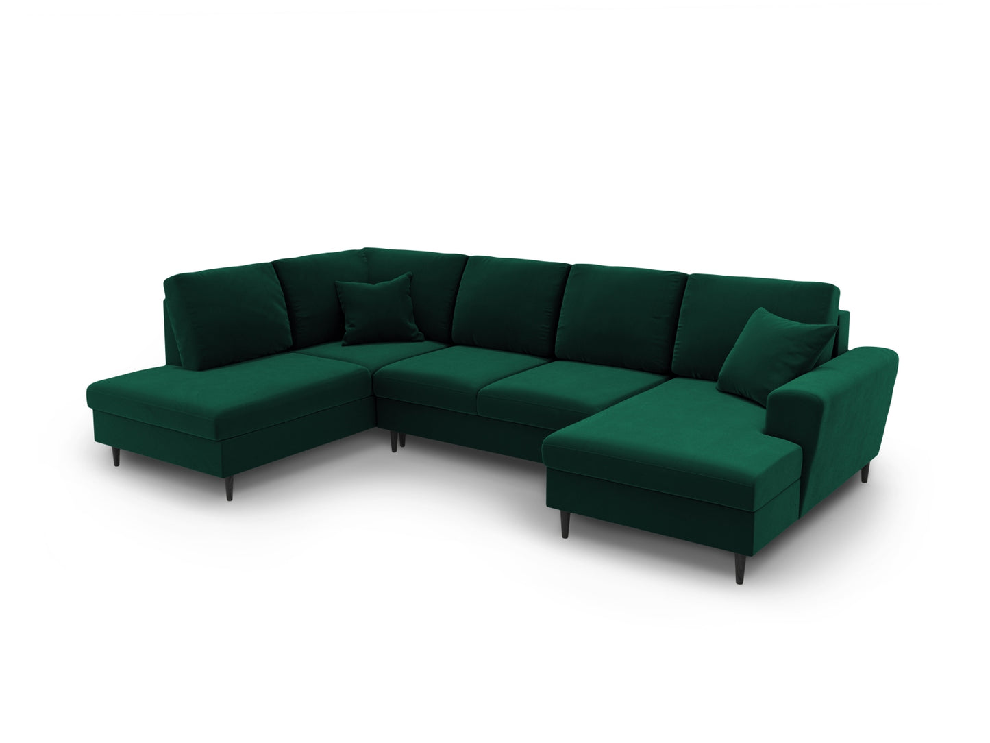 Kyoto Panoramic Corner Sofa With Bed Function And Box (7 Seats, 313x194x88) - Left/Right - Riviera Velvet - Gallery image 3