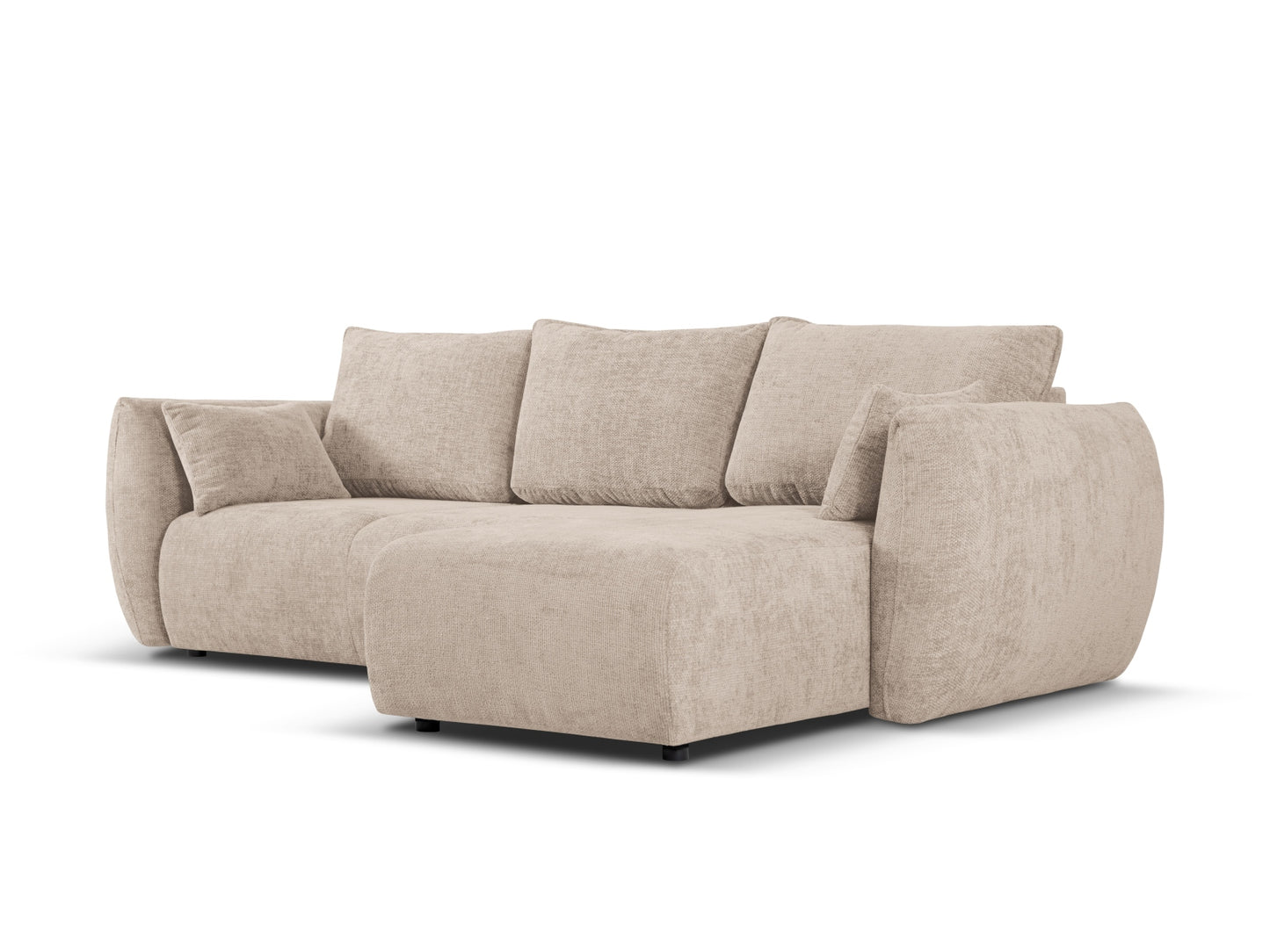 Matera Corner Sofa With Bed Function And Box - Left/Right (4 Seats, 253x173x86) - Haga Chenille - Gallery image 2