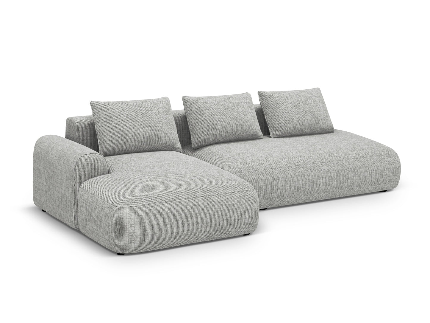Calma Corner Sofa With Bed Function And Box (5 Seats, 275x142x84) - Structured Fabric - Gallery image 7