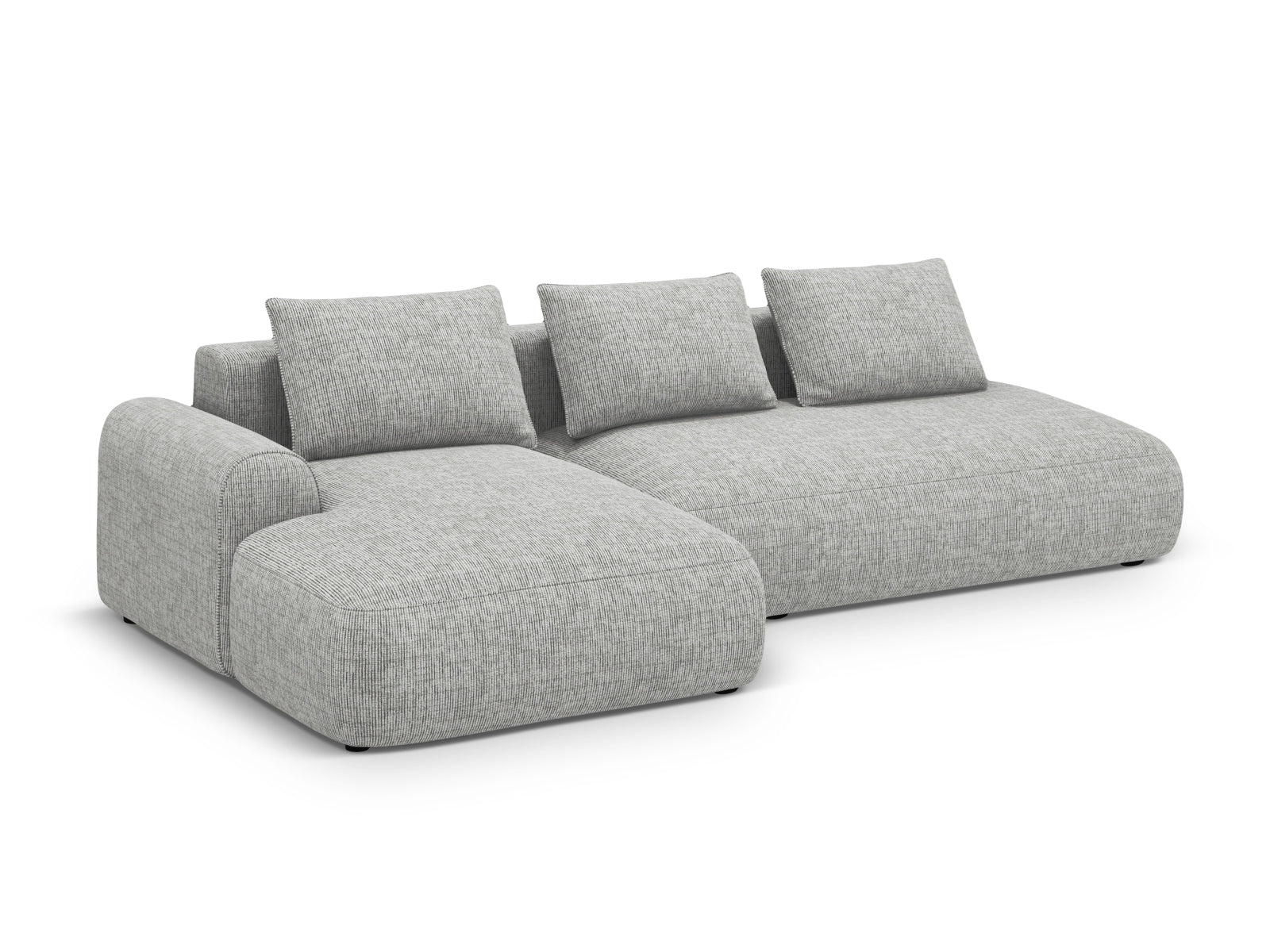 Calma Corner Sofa With Bed Function And Box (5 Seats, 275x142x84) - Structured Fabric - Gallery image 7
