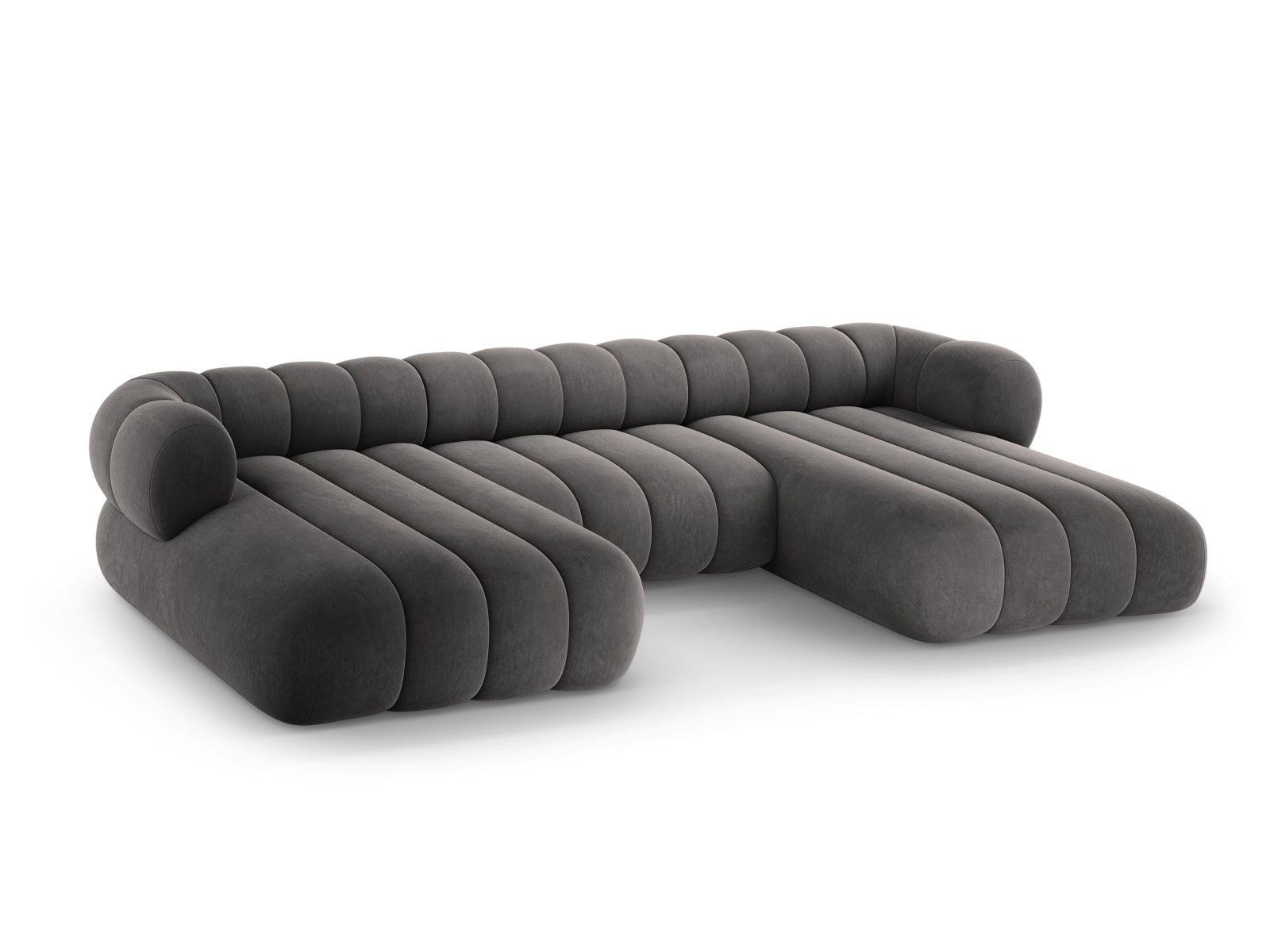 Koge Panoramic Sofa (6 Seats, 348x165x70) - Vogue Velvet - Gallery image 5