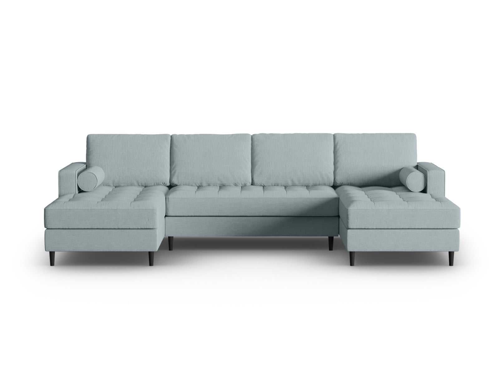 Aspen Panoramic Sofa (6 Seaters) - Structured Fabric - Structured Fabric - Gallery image 1