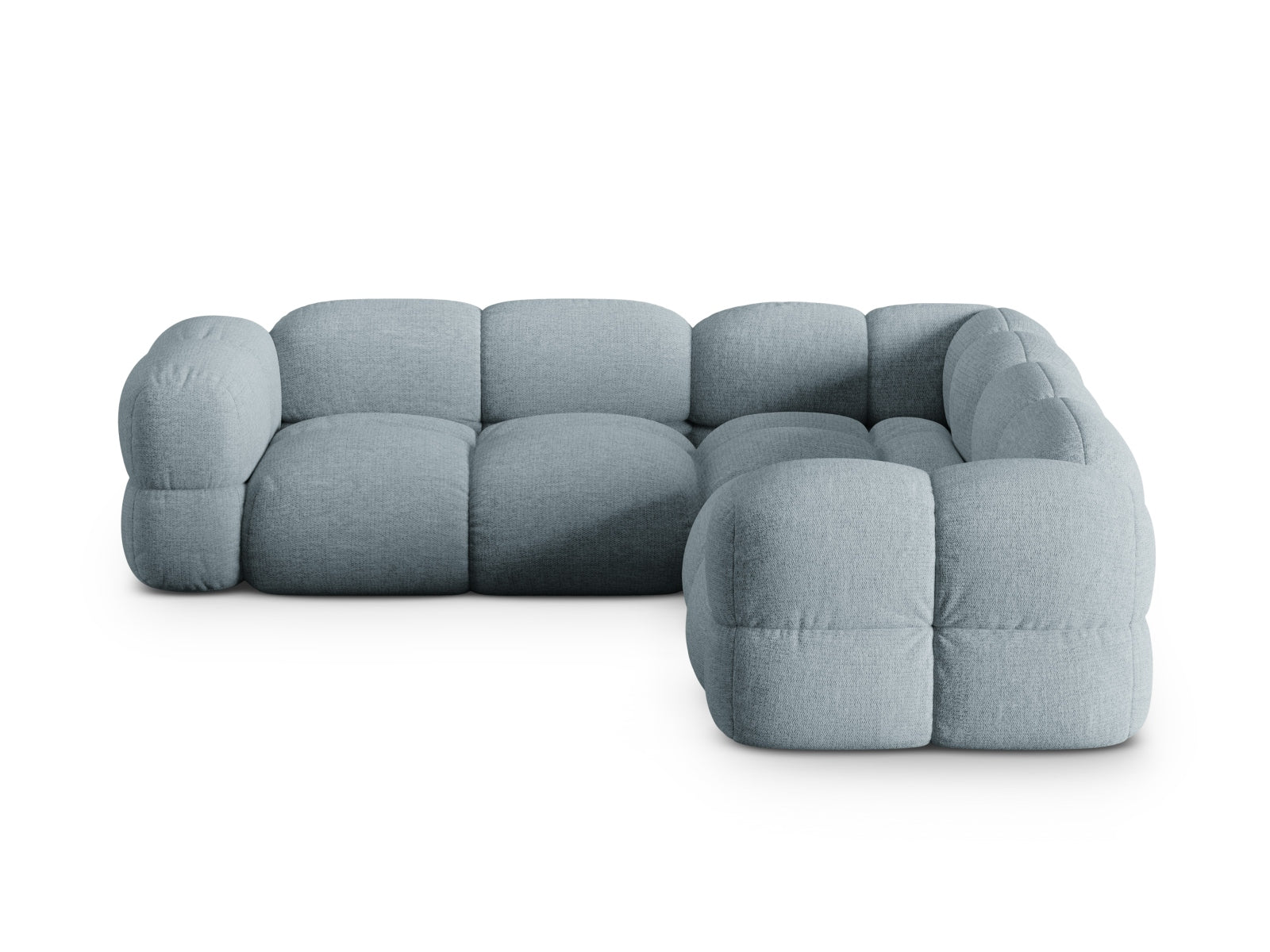 Loretto Symmetrical Corner Sofa (4 Seats, 250x250x68) - Sorella Structured Fabric - Gallery image 6