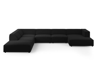 Arendal Panoramic Corner Sofa Velvet (7 Seaters)