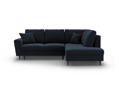 Kyoto Corner Sofa With Bed Function And Box (5 Seats, 243x194x88) - Left/Right - Riviera Velvet