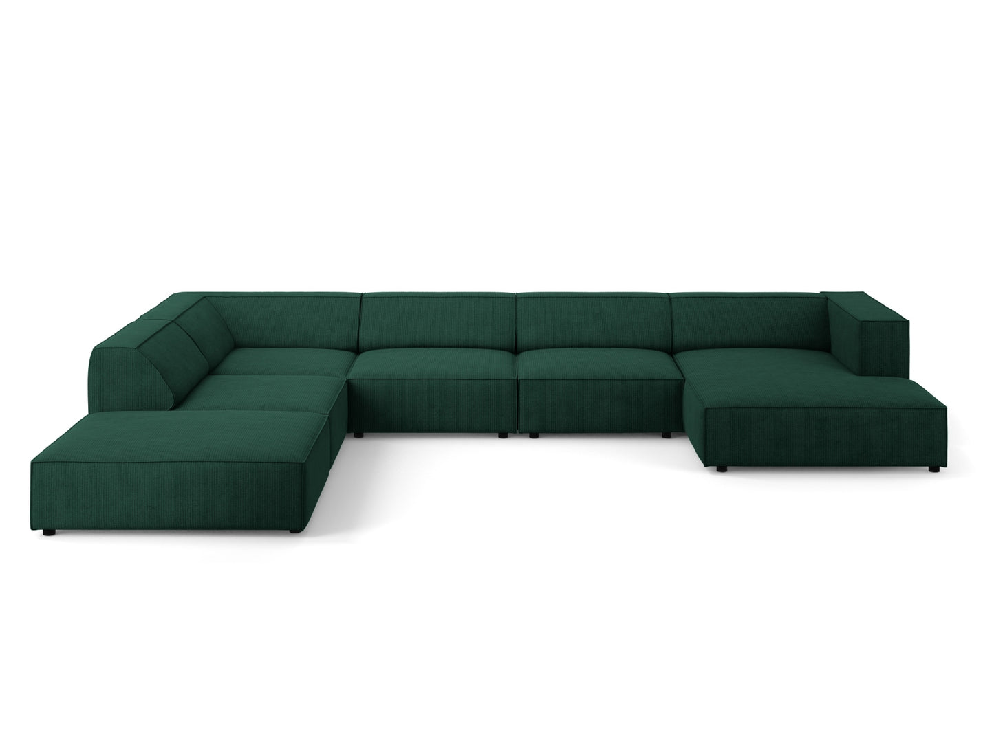 Arendal Panoramic Corner Sofa Chenille with corduroy (7 Seaters)