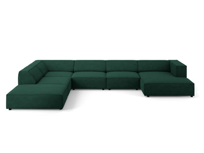 Arendal Panoramic Corner Sofa Chenille with corduroy (7 Seaters)