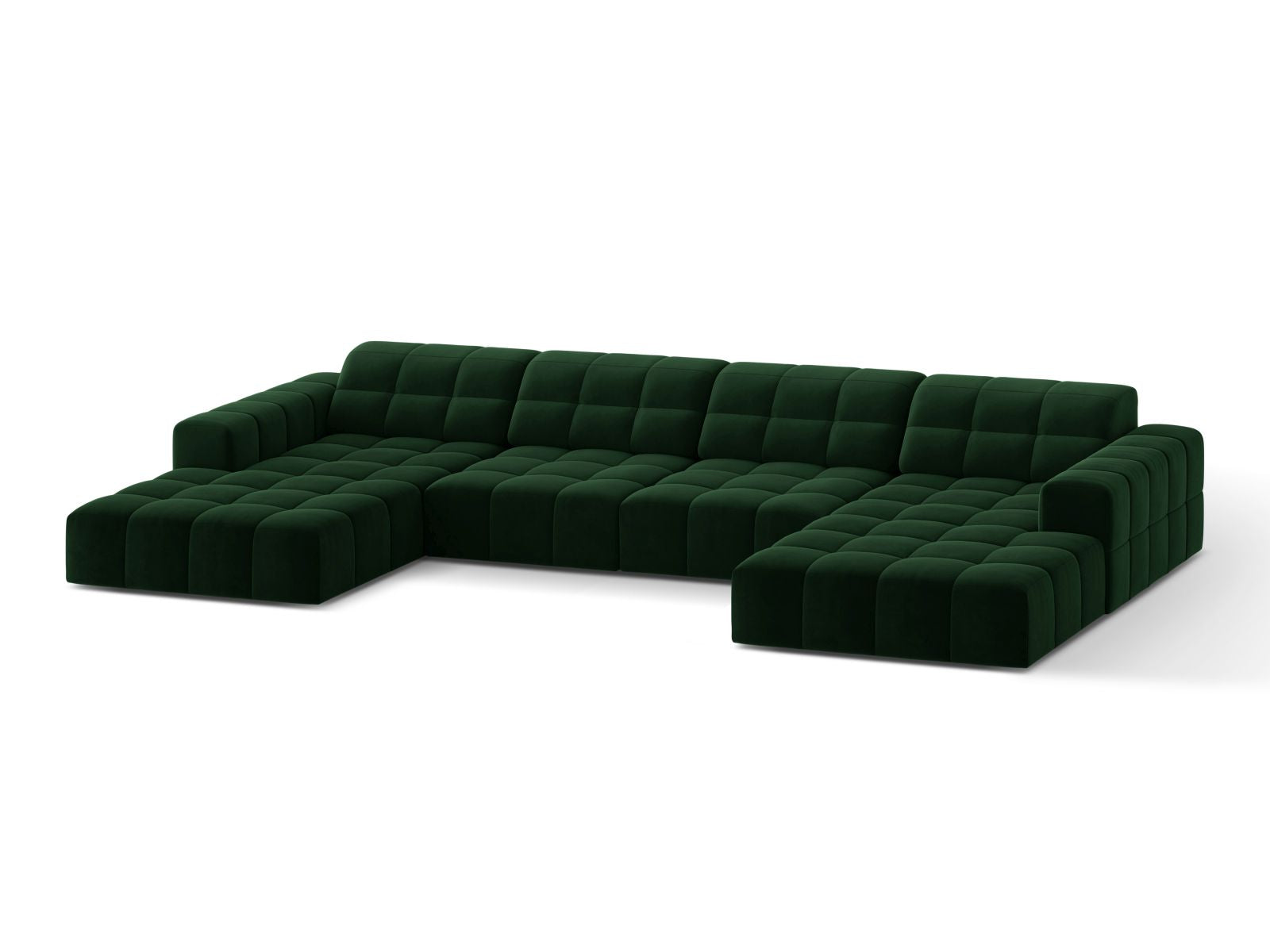 Chicago Panoramic Sofa (6 Seats, 375x167x78) - Bluvel Velvet - Gallery image 2