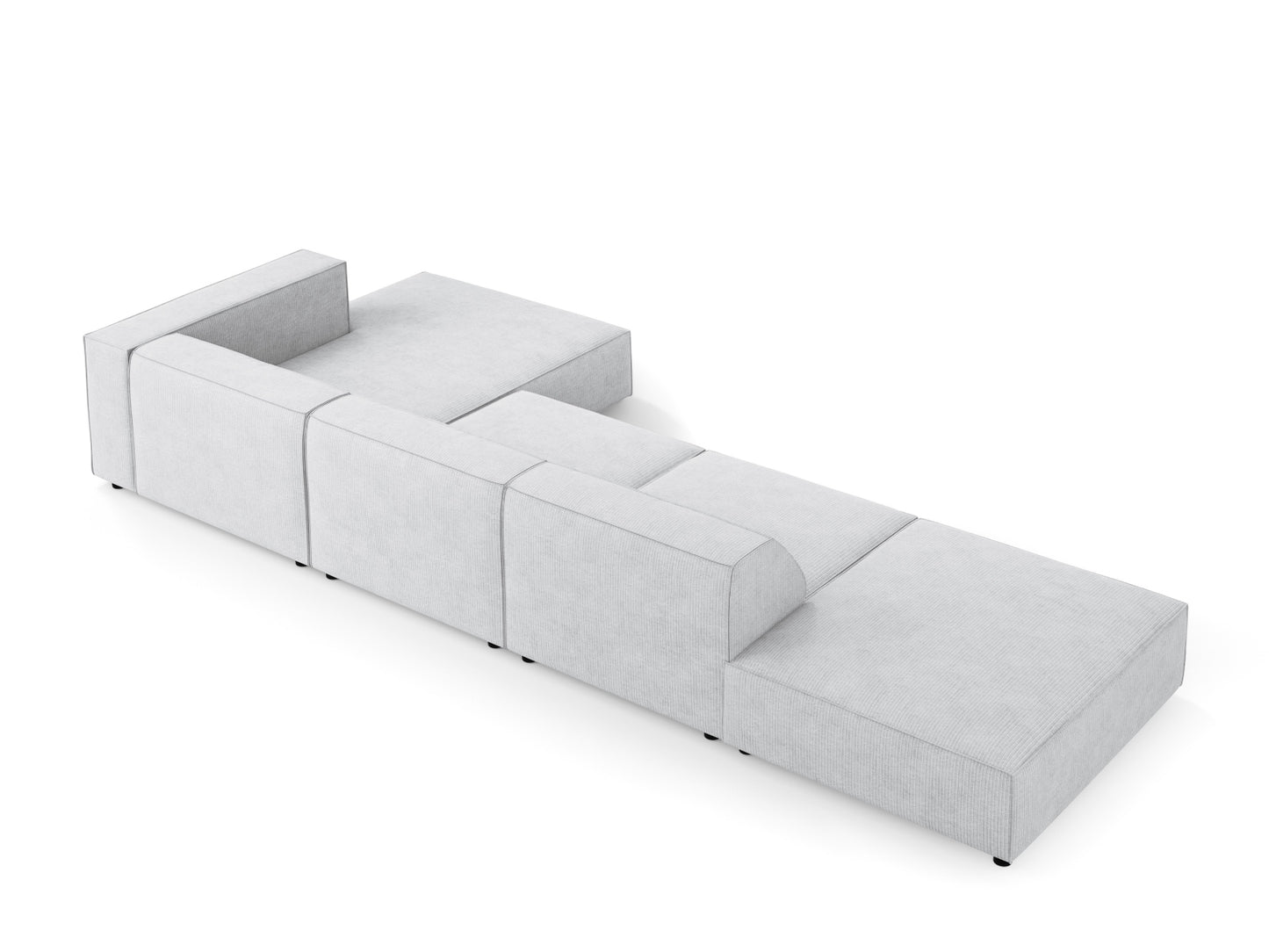 Arendal Corner Sofa (5 Seaters) - Chenille with corduroy effect - Gallery image 1