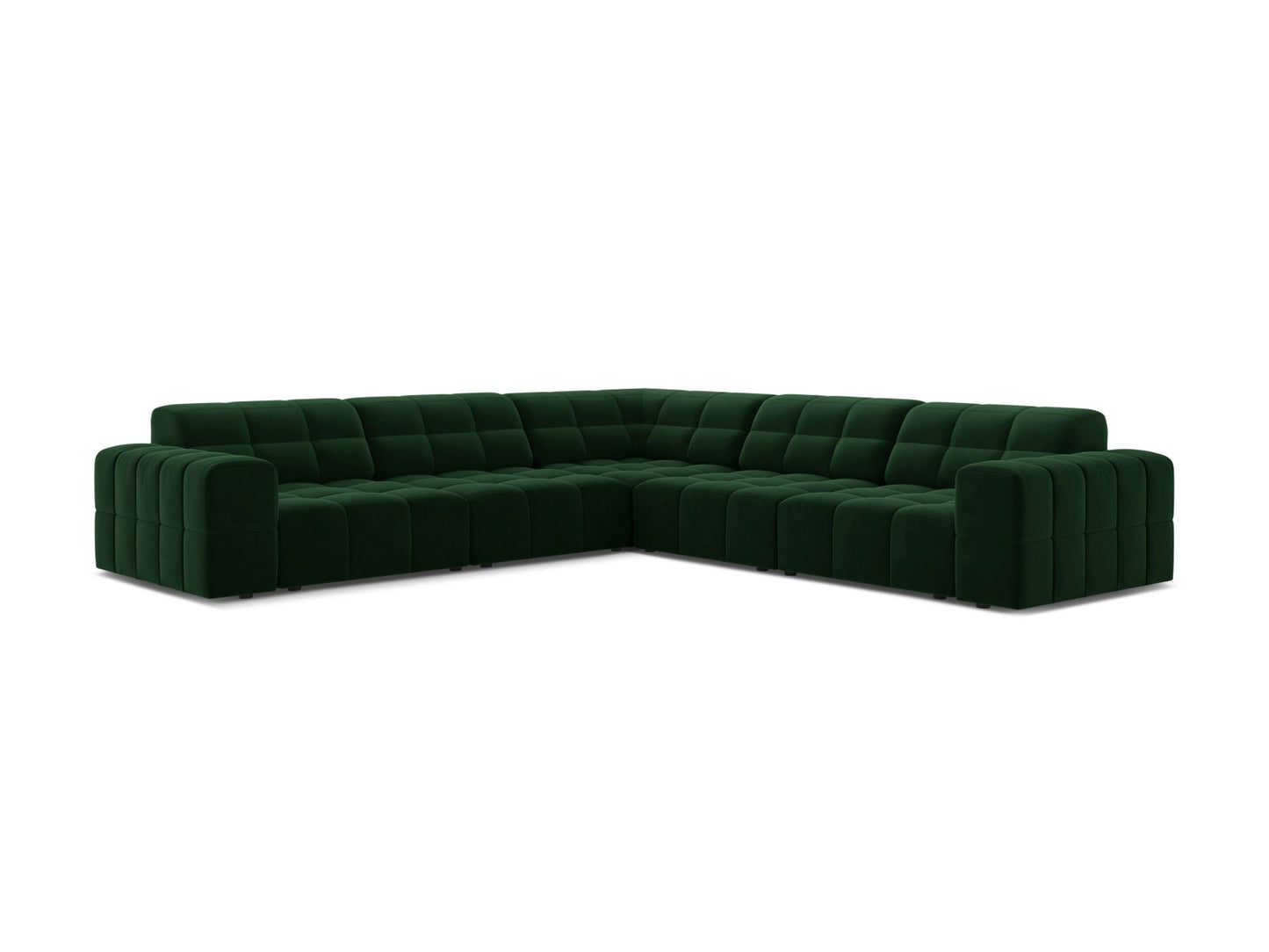 Chicago Symmetrical Corner Sofa (4 Seats, 285x285x78) - Bluvel Velvet