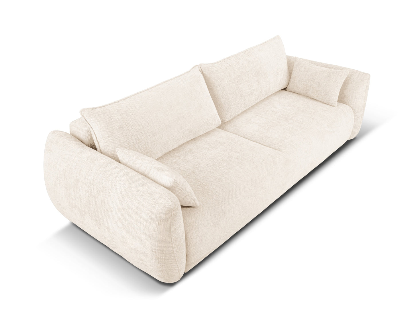 Matera 3-Seater Sofa With Bed Function And Box (3 Seats, 240x108x86) - Haga Chenille - Gallery image 4