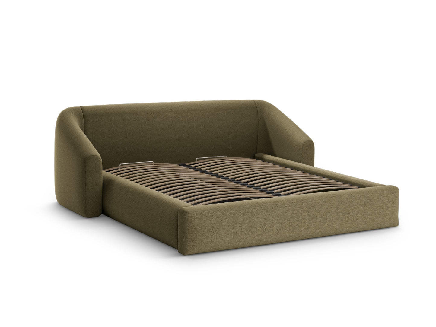 Campi Storage Bed With Headboard - Structured Fabric - Gallery image 3