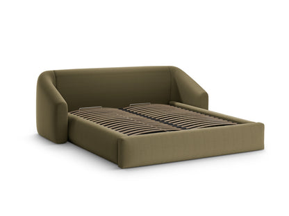 Campi Storage Bed With Headboard - Structured Fabric - Gallery image 3