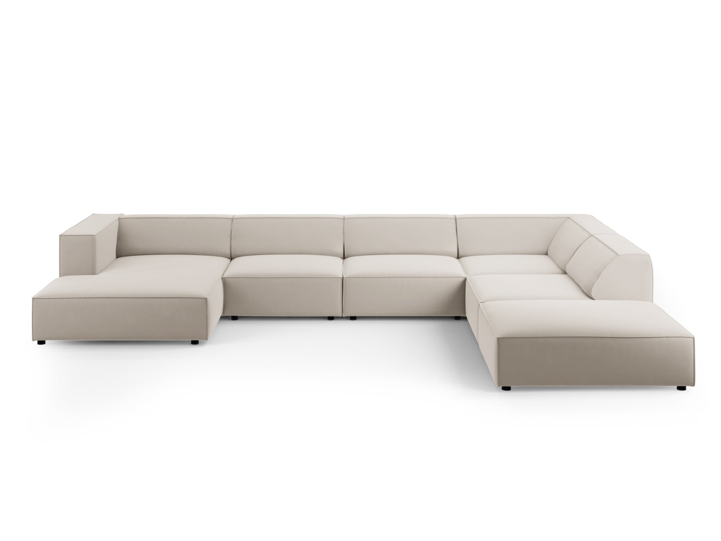 Arendal Panoramic Corner Sofa Velvet (7 Seaters)
