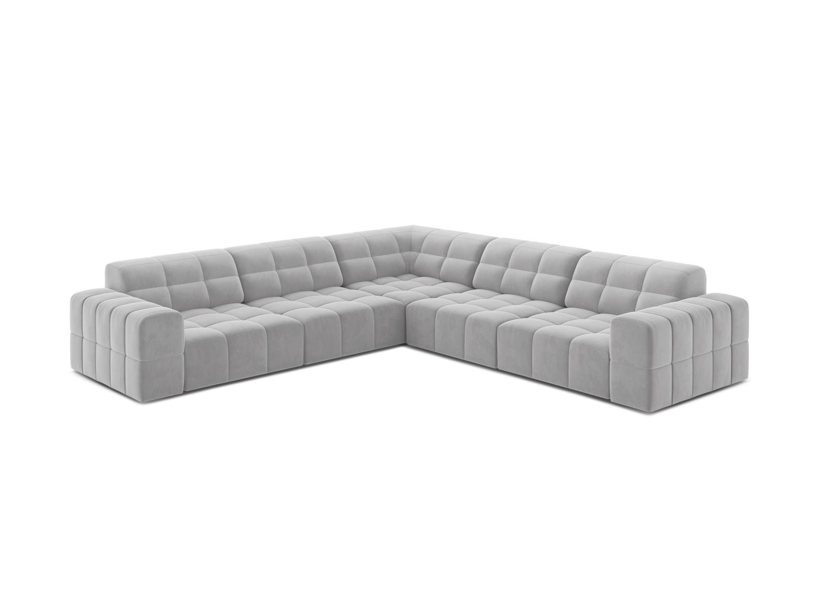 Chicago Symmetrical Corner Sofa (4 Seats, 285x285x78) - Bluvel Velvet - Gallery image 8