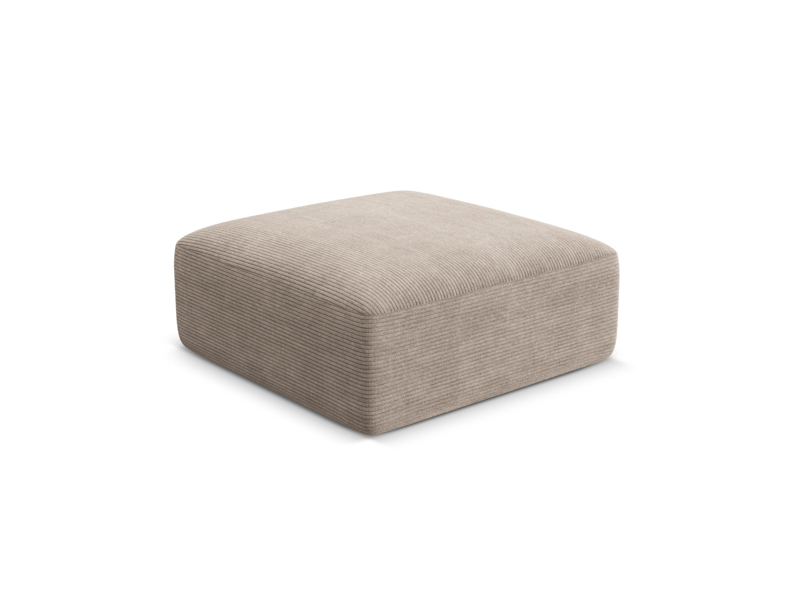 Campi Pouf (1 Seat, 90x90x40) - Corduroy - Gallery image 1