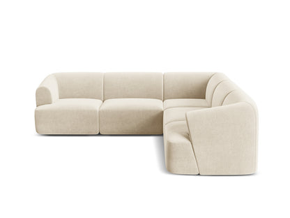 Campi Modular Symmetrical Corner Sofa (6 Seats, 255x255x70) - Velvet - Gallery image 7